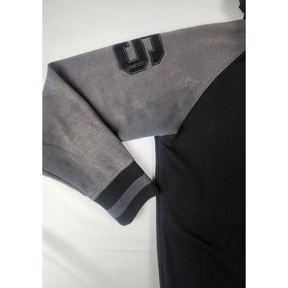 Supreme Society Hoodie Jacket Mens Large Varsity Fleece Snap Button Crown - Picture 5 of 8